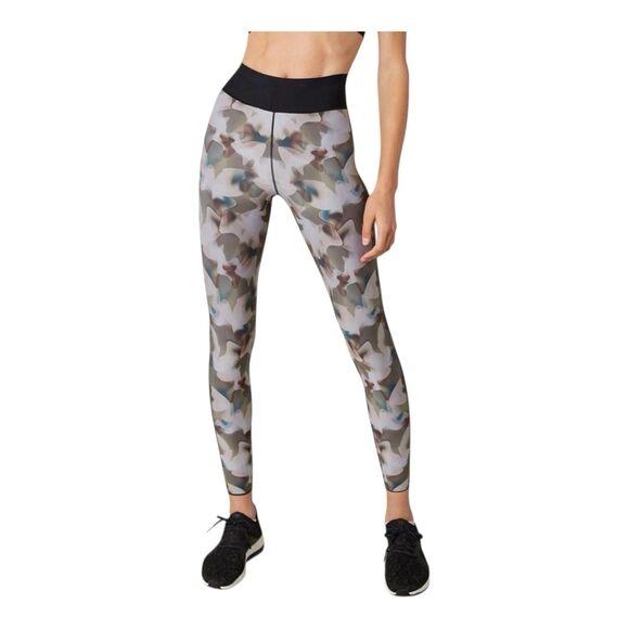 Ultracor Get It Fast Sonar High Waist Legging SMALL Green Pink Side Stripes - Picture 1 of 14